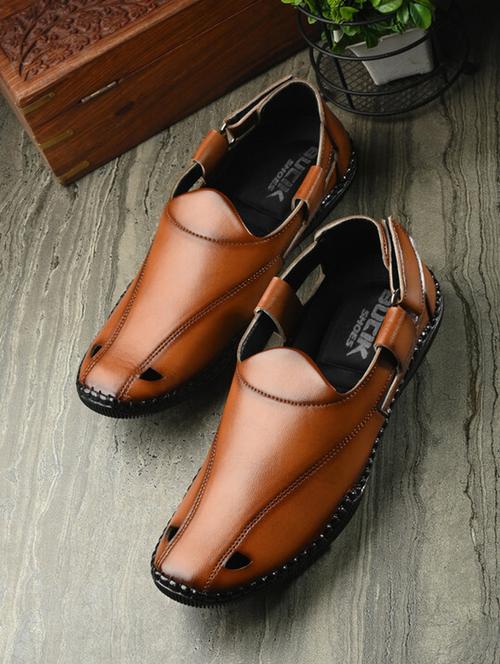 bucik men tan sandals - 21278436 - Standard Image - 0