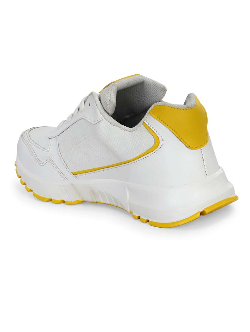 bucik white bck10157 lightweight comfort summer trendy premium stylish running shoes for men - 21278489 - Standard Image - 3