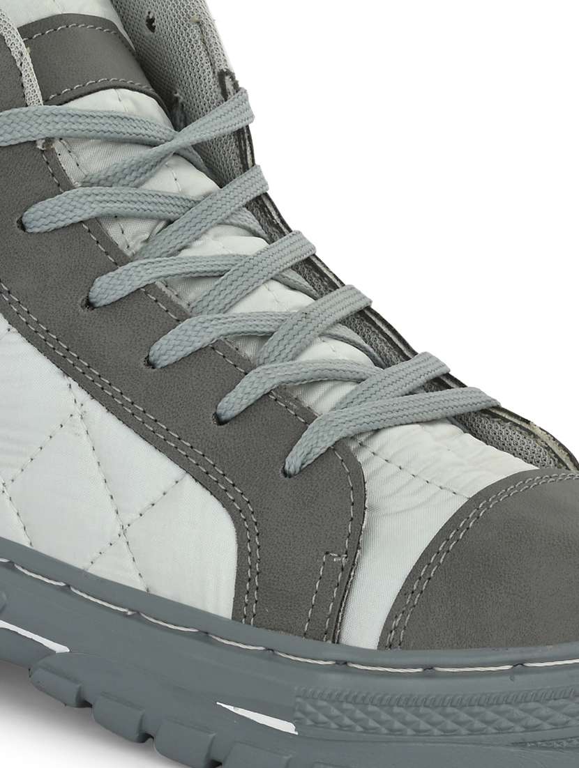 bucik grey bck4026 lightweight comfort trendy premium stylish high tops for men  - 21278560 -  Standard Image - 5