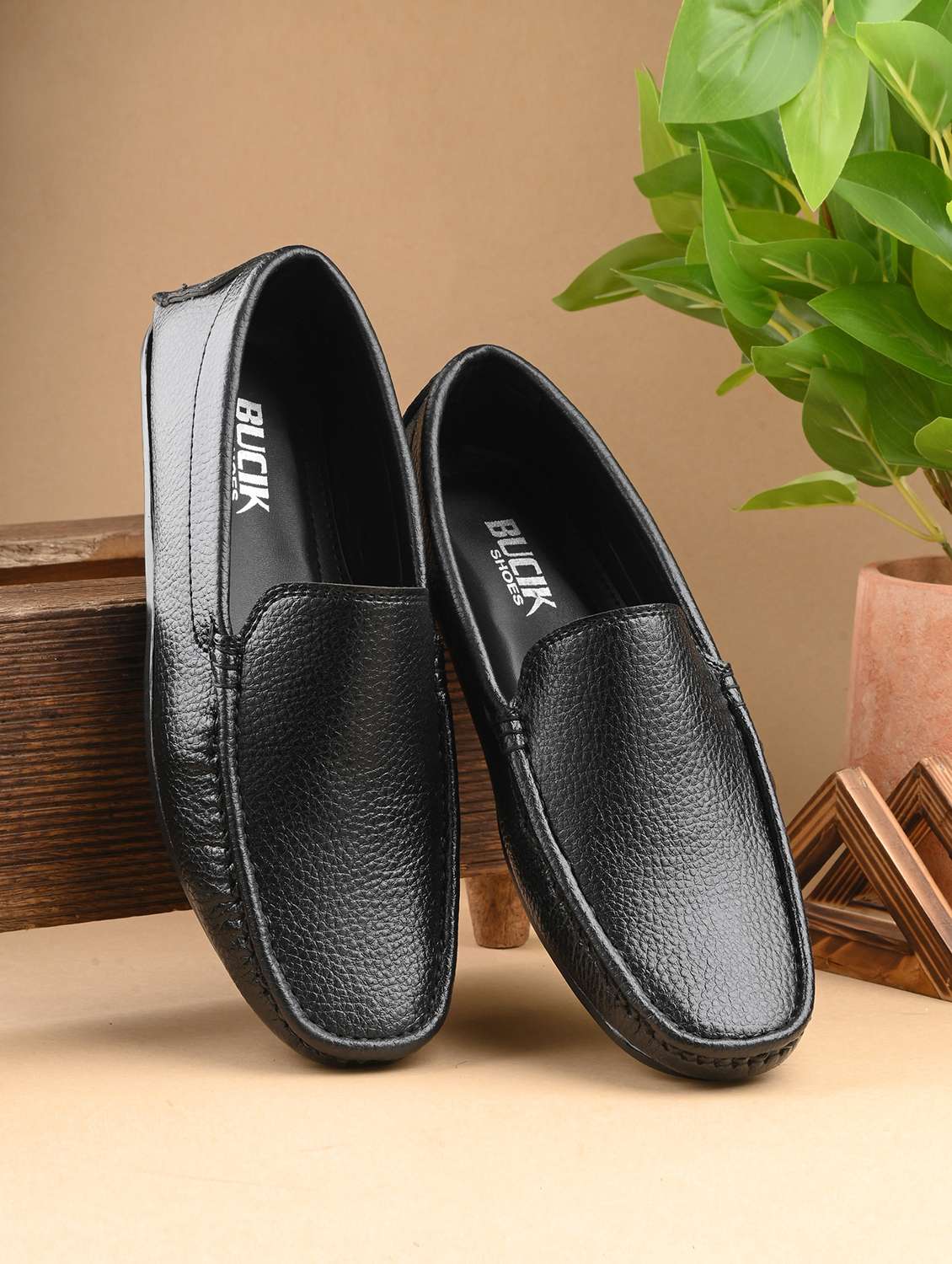 bucik black loafers for men - 21278672 - Zoom Image - 0
