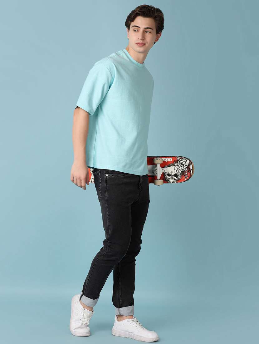 men solid short sleeve oversized t-shirt - 21278978 -  Standard Image - 3