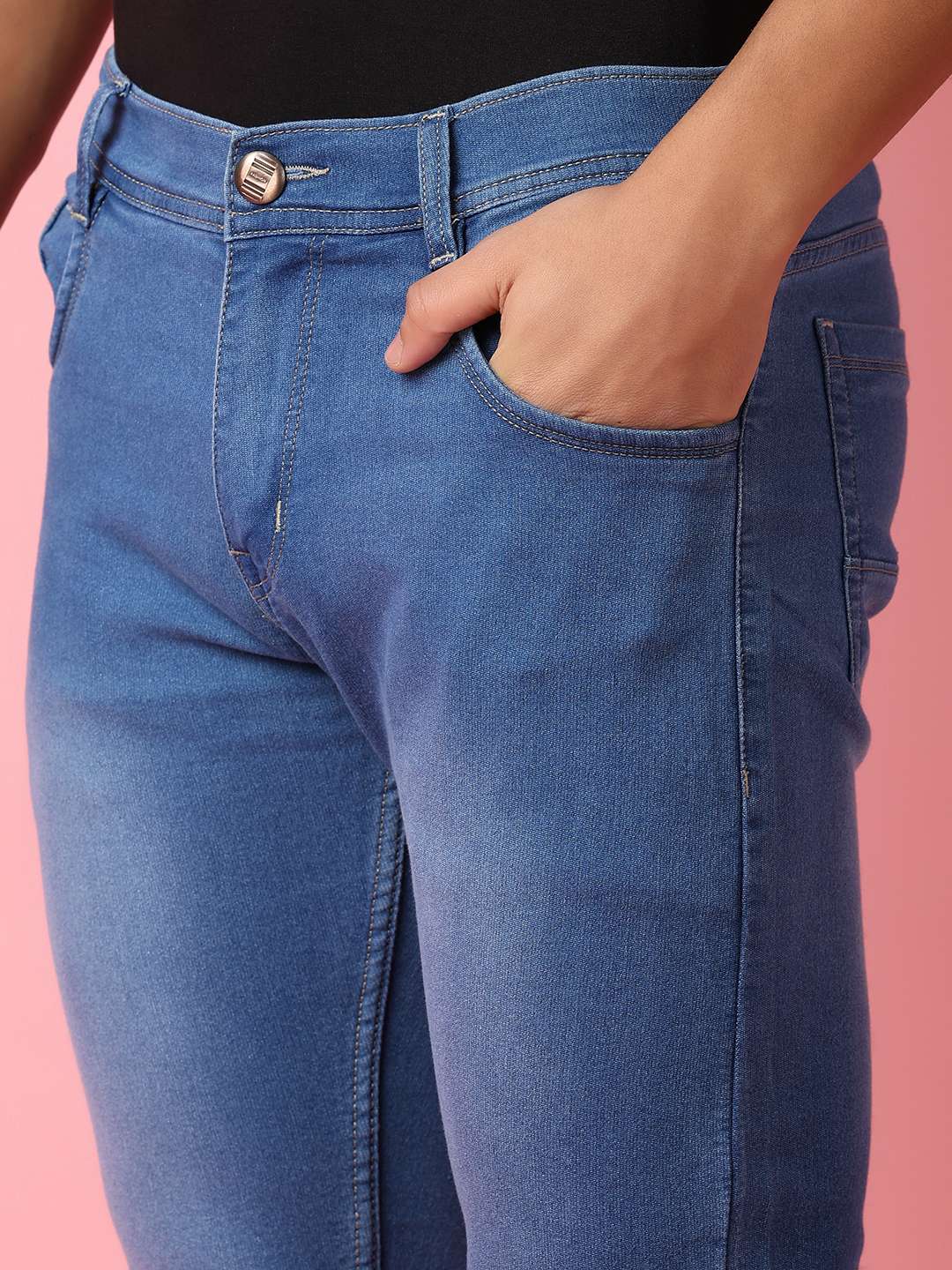 men mid rise plain jeans - 21279000 -  Standard Image - 5