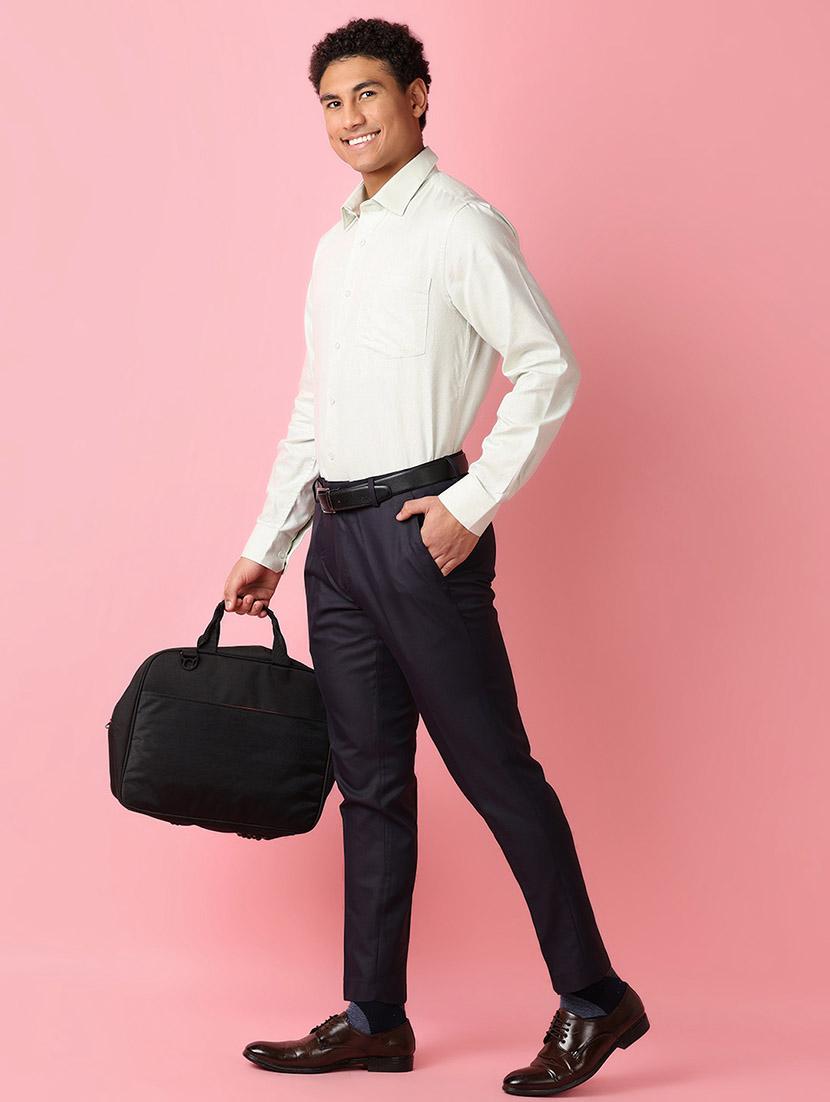 men white solid regular fit collared casual shirt - 21279006 - Standard Image - 3