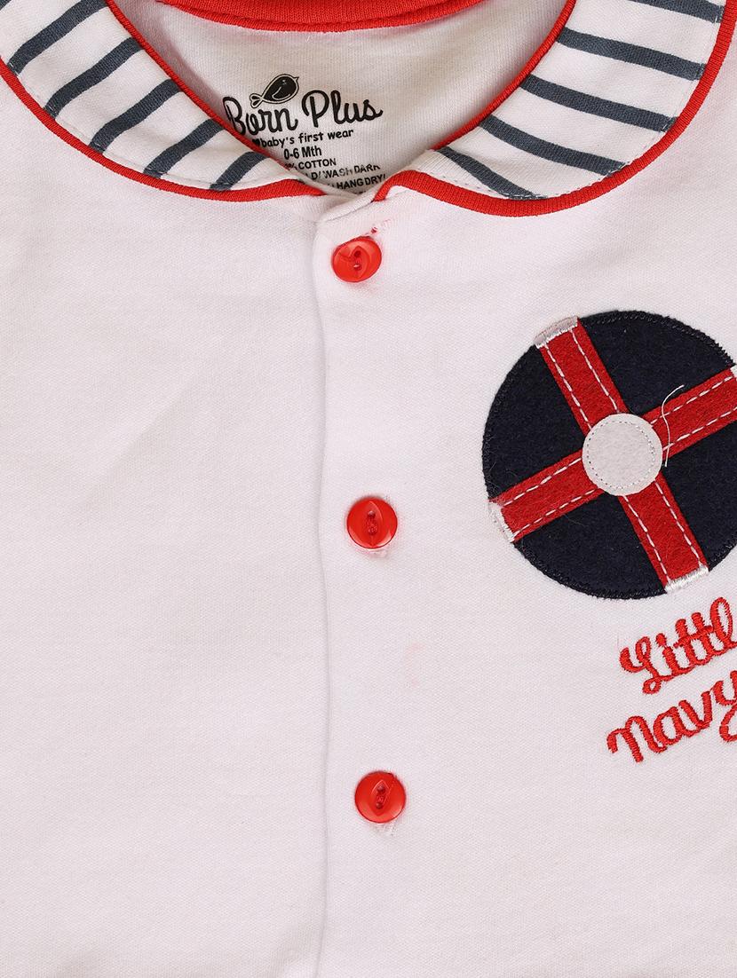 kids white cotton frock with bloomer - 21279029 - Standard Image - 3