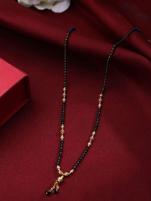 gold beads mangalsutra - 21279156 - Standard Image - 0