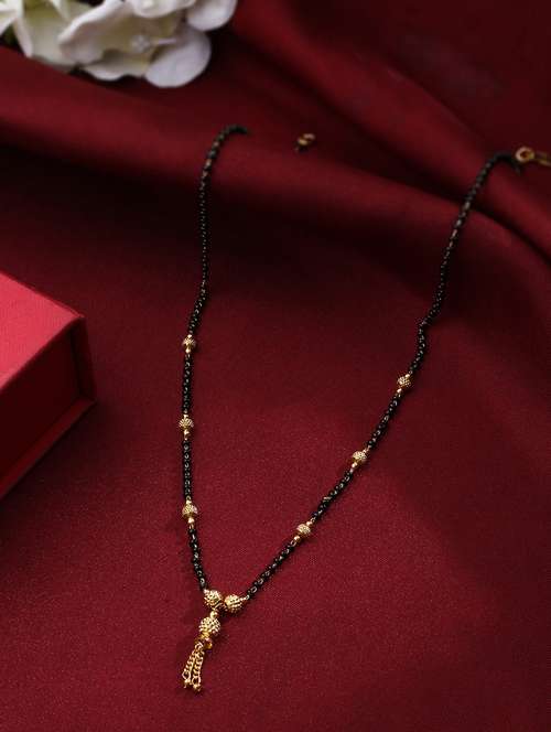 gold beaded mangalsutra - 21279157 -  Standard Image - 0