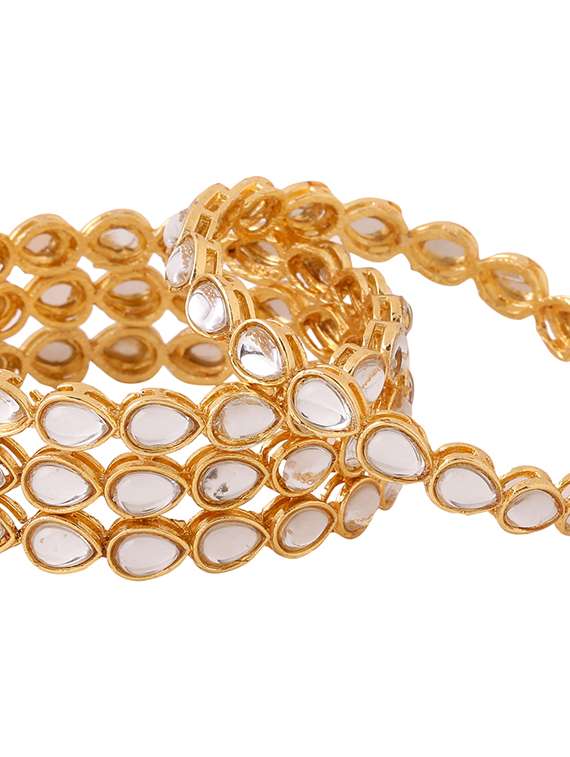 gold alloy bangle set of 4 - 21279182 -  Standard Image - 3