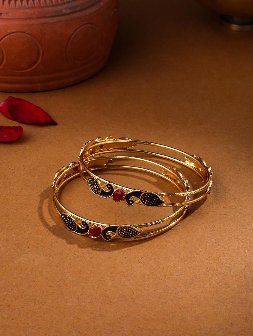 gold alloy bangle set of 2 - 21279188 - Zoom Image - 0