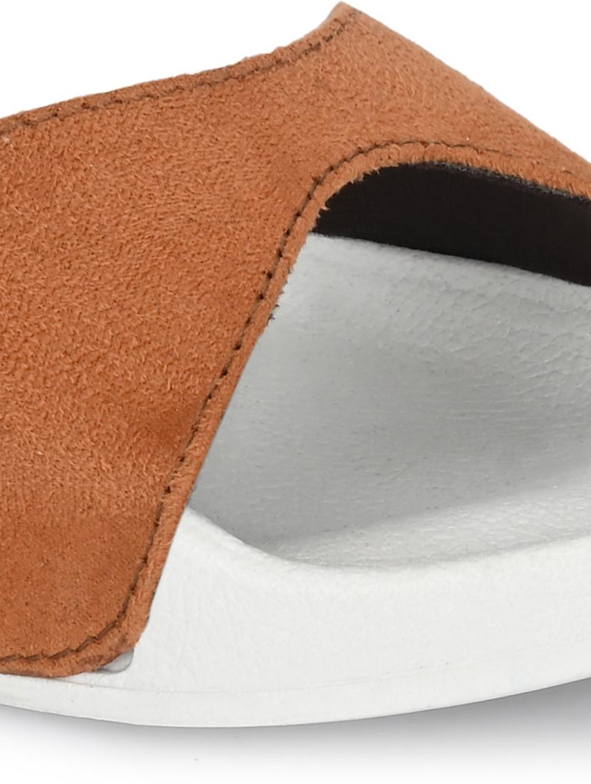 bucik tan women bck9020 lightweight comfort summer trendy premium stylish slides - 21279799 - Standard Image - 3