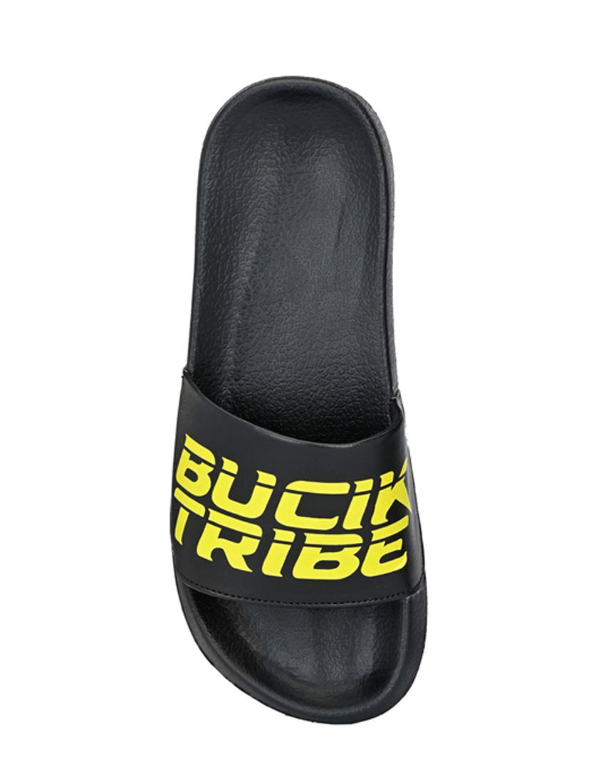 bucik black men bck9052 lightweight comfort summer trendy premium stylish slides - 21279821 - Standard Image - 3