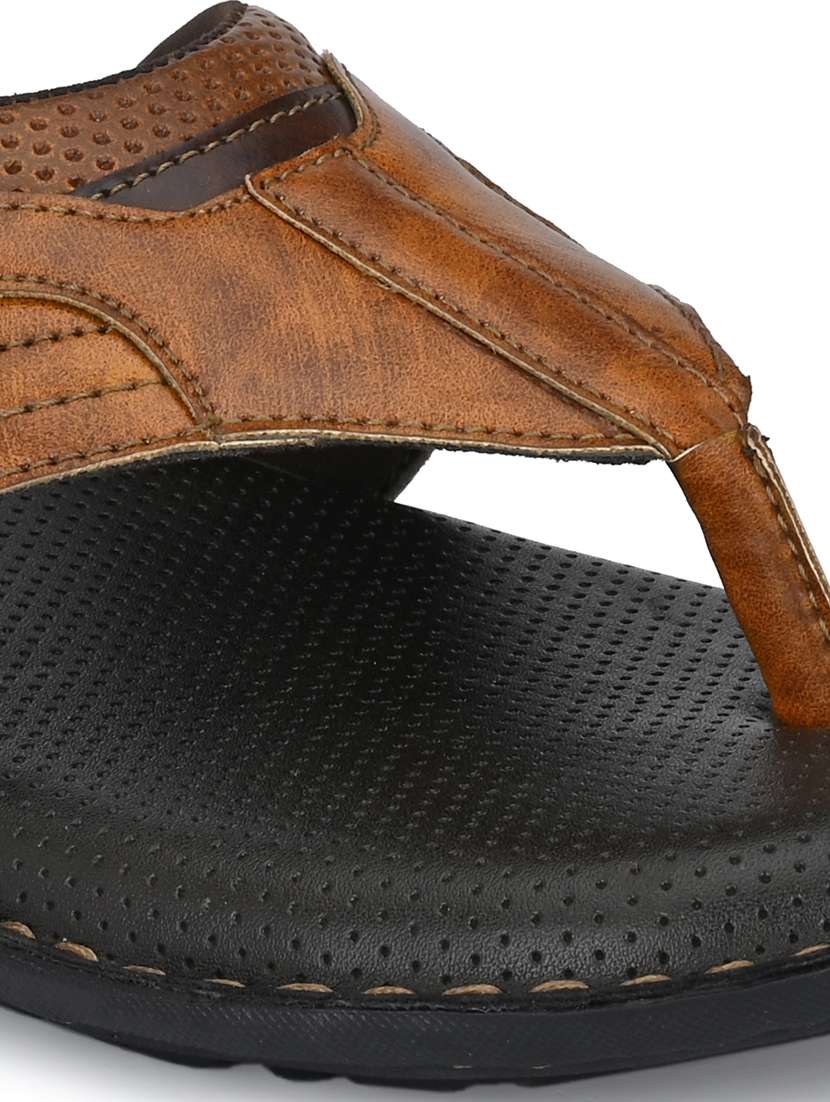 bucik tan men bck8095 lightweight comfort summer trendy premium stylish flip flops - 21279826 - Standard Image - 3