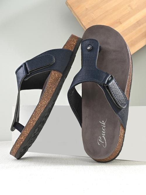 blue synthetic slip on sandals - 21279838 -  Standard Image - 0