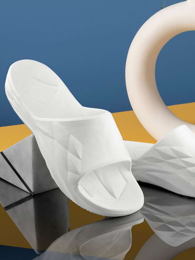 white slip on flip flop - 21279854 - Zoom Image - 0
