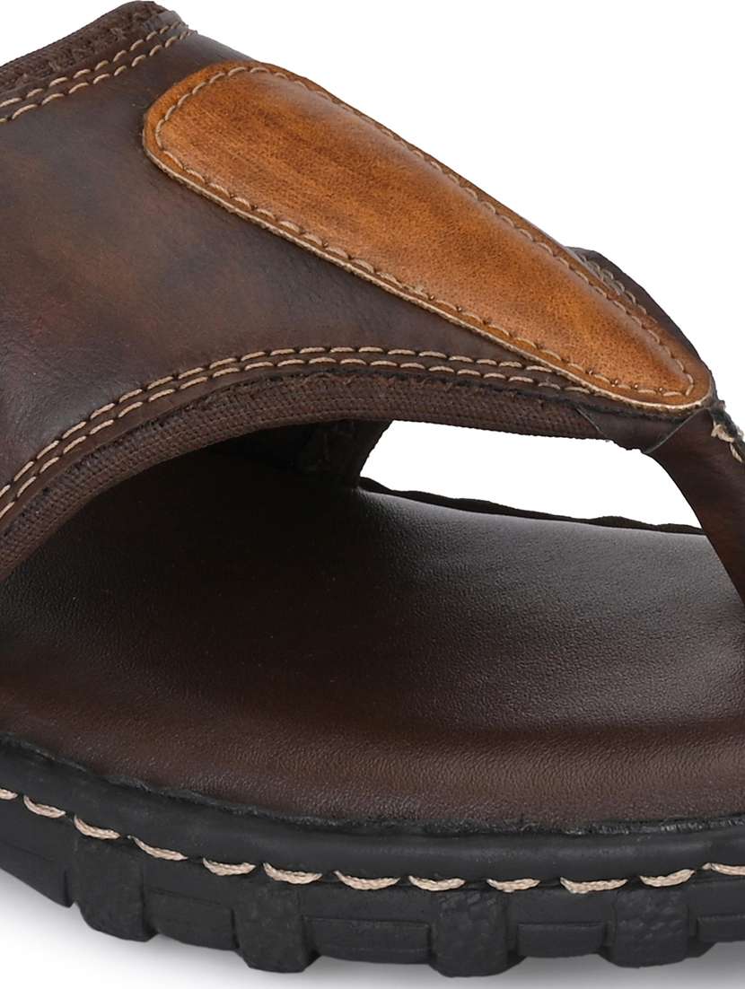 bucik brown men bck8097 lightweight comfort summer trendy premium stylish slippers  - 21279869 -  Standard Image - 5