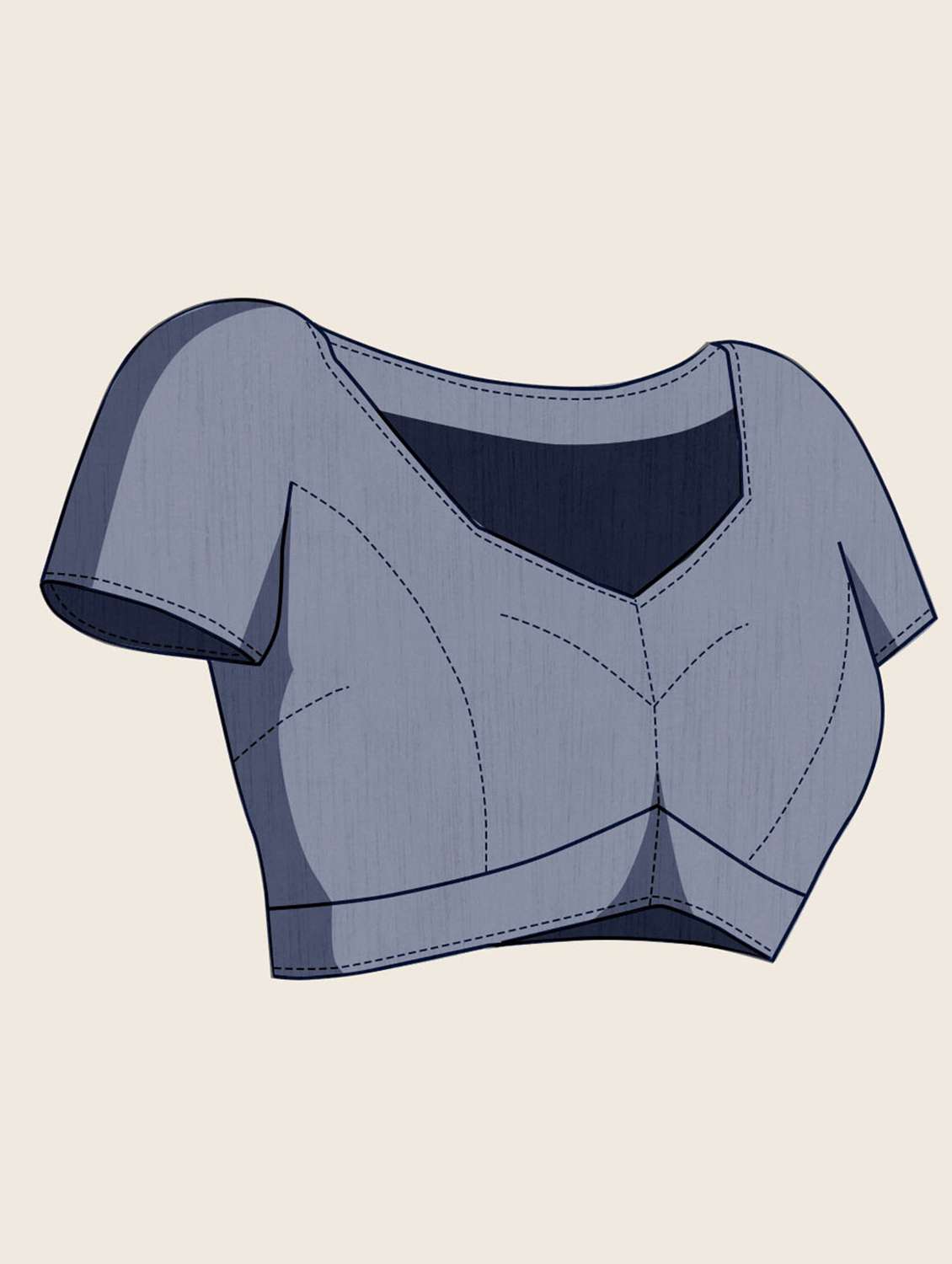 women self design tussar saree with blouse - 21279964 -  Standard Image - 3