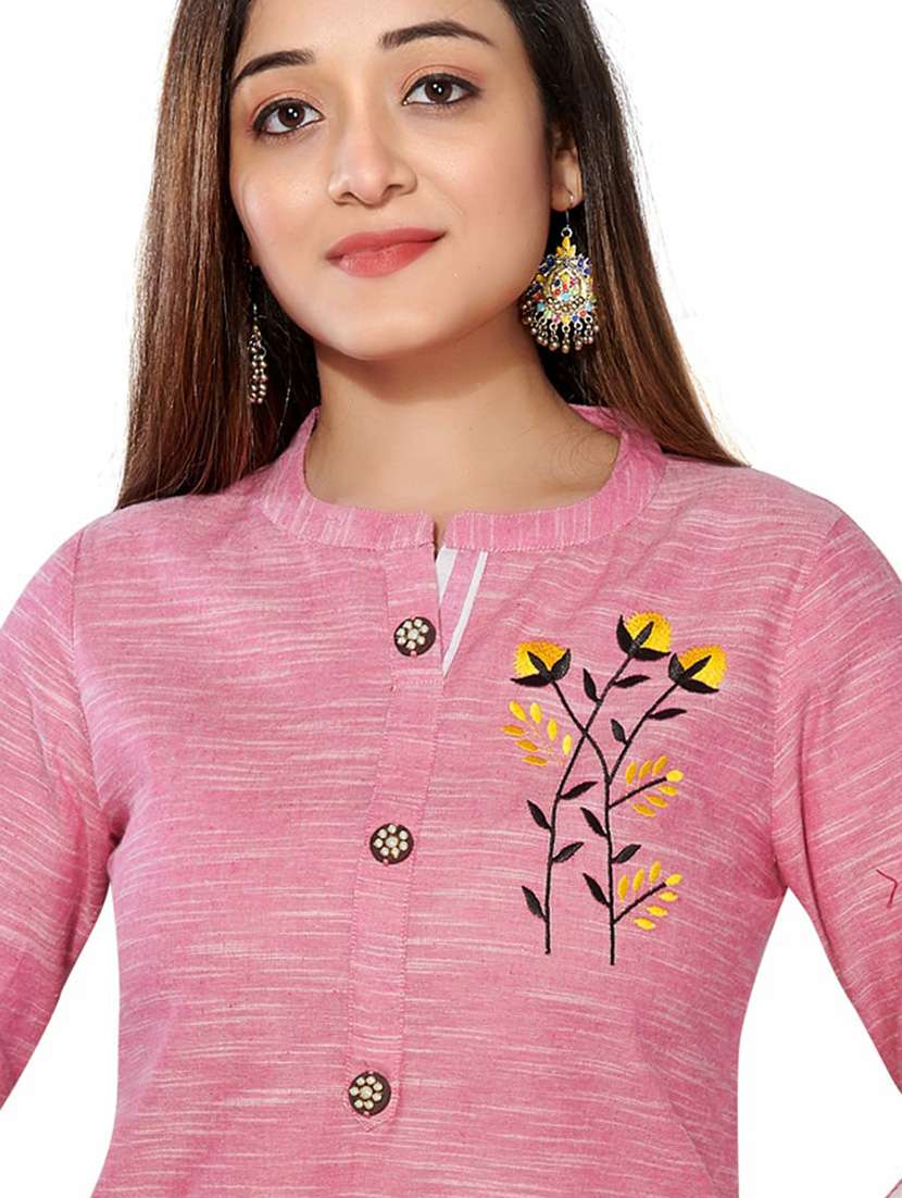 women pink kurta pant set - 21281719 - Standard Image - 3