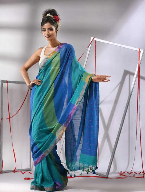 women self design handloom saree - 21281821 - Standard Image - 0