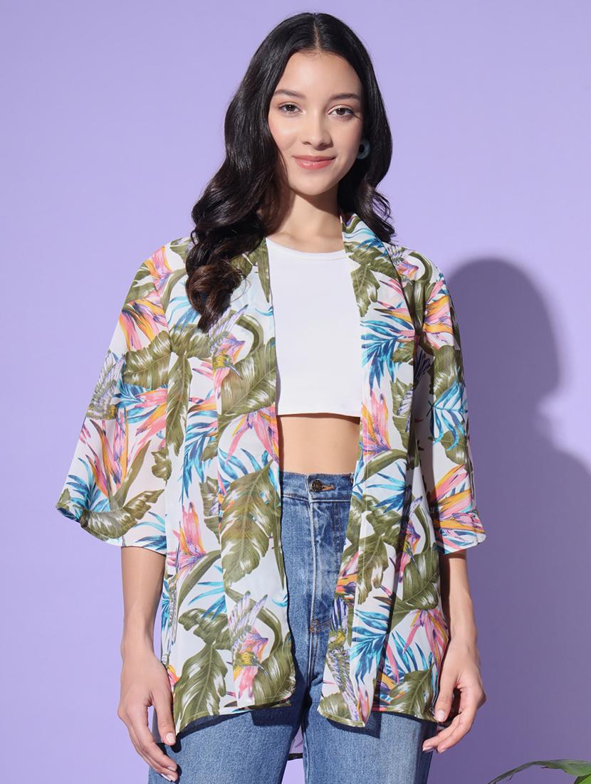 white polyester cardigan - 21281959 - Zoom Image - 0