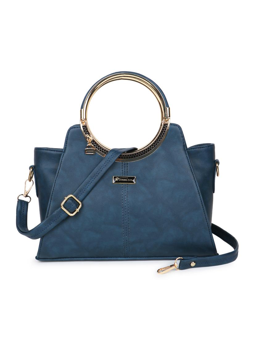 women solid leatherette handbag - 21281960 -  Zoom Image - 0