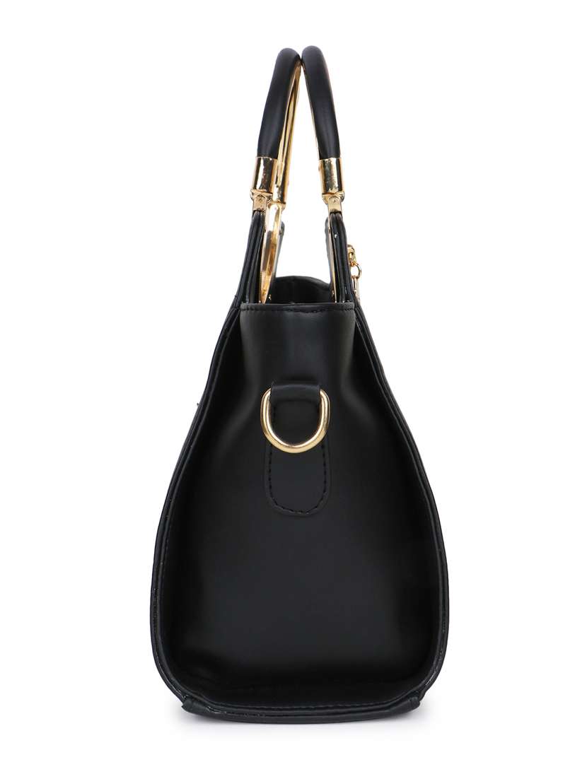 women solid leatherette handbag - 21281964 -  Standard Image - 3