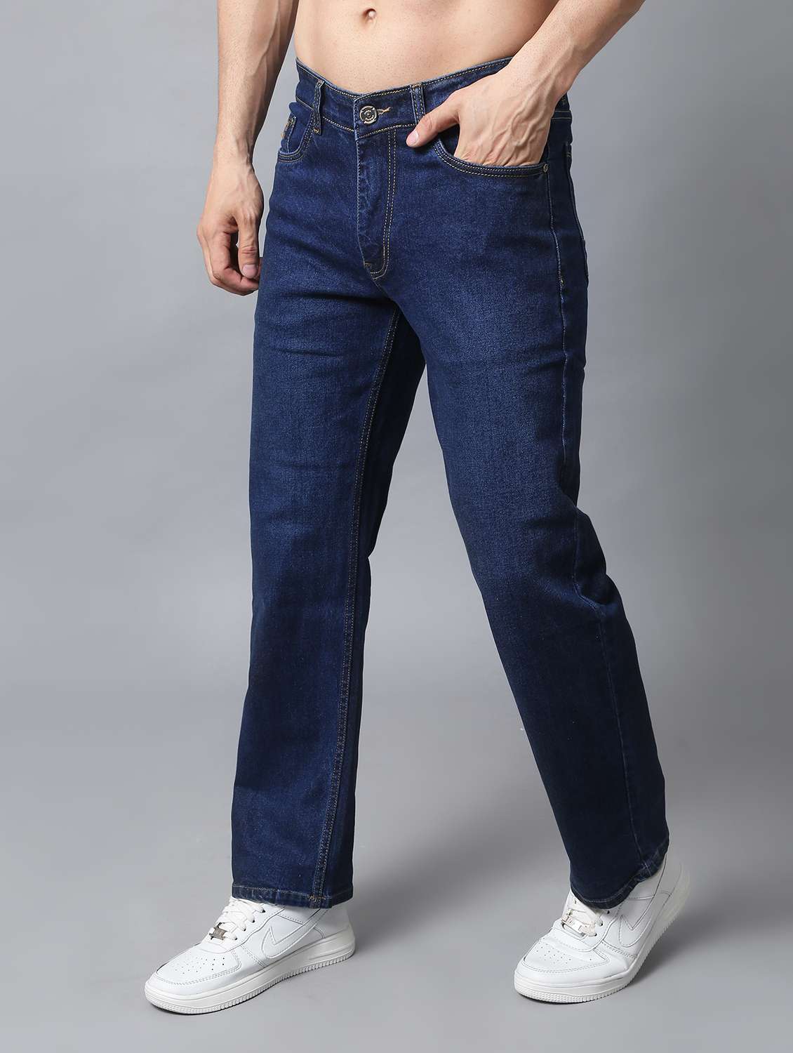 Blue Cotton Jeans