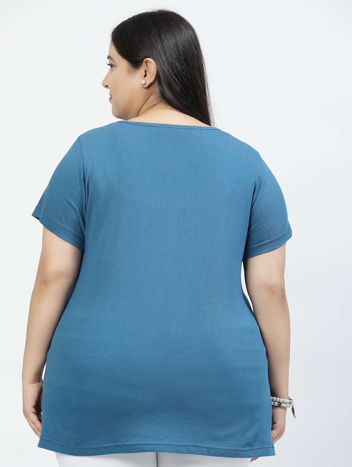 women plus size solid t-shirt - 21283276 - Standard Image - 3