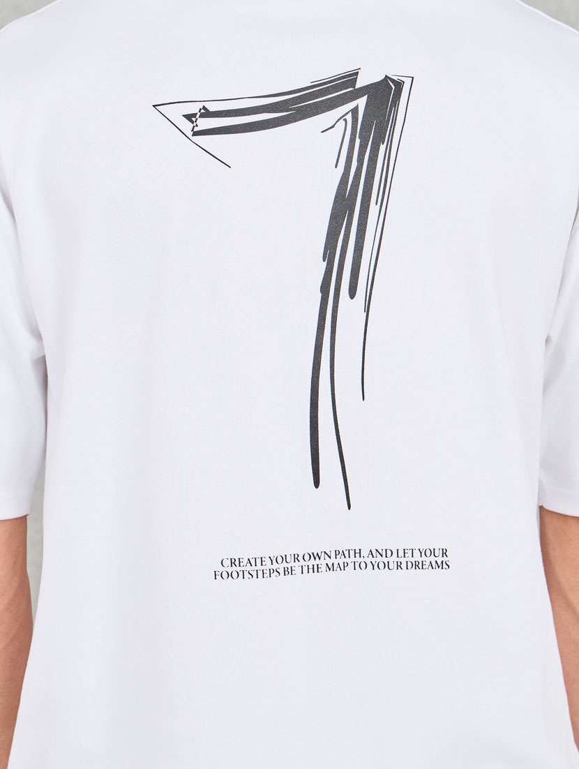 men white printed short sleeve co-ord set - 21283700 -  Standard Image - 5