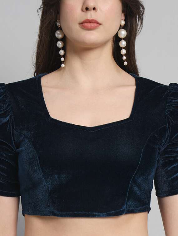 women solid regular stitched blouse - 21285972 - Standard Image - 3