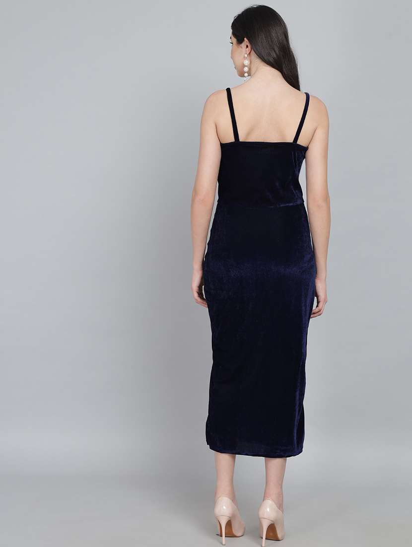 blue velvet bodycon dress - 21285990 -  Standard Image - 3