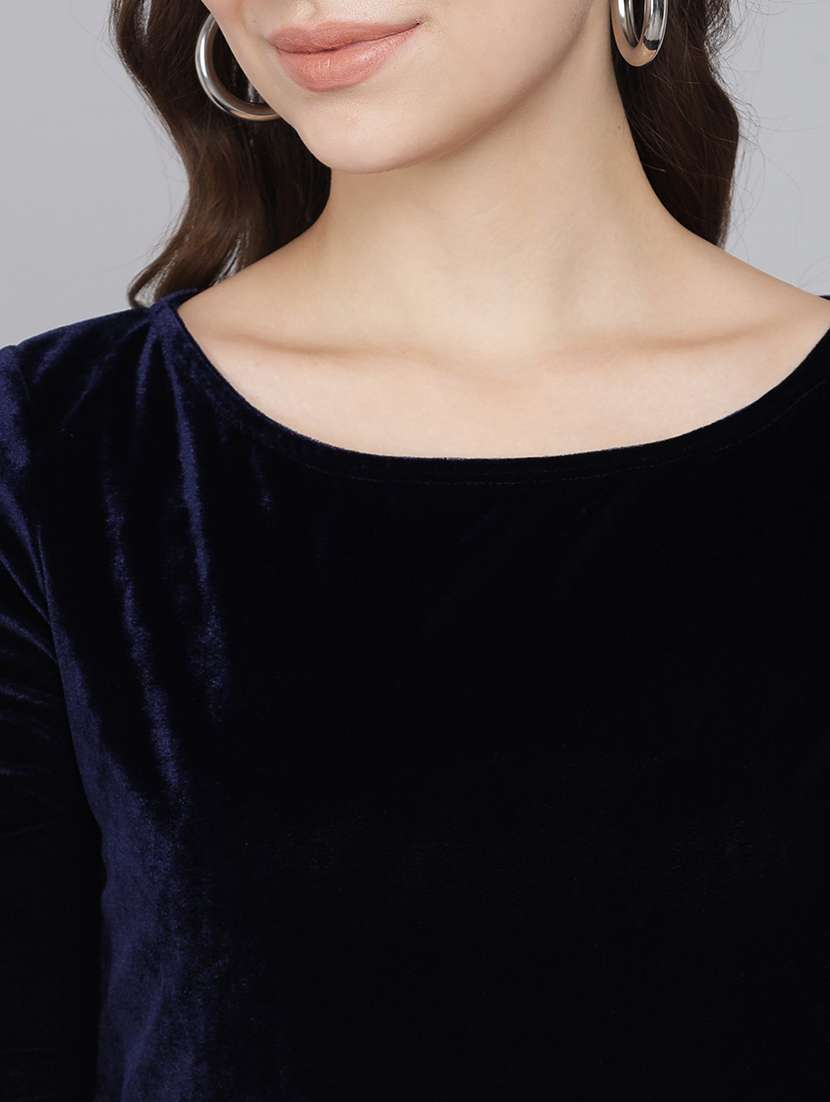 women solid three quarter sleeves bodycon dress - 21286116 -  Standard Image - 5