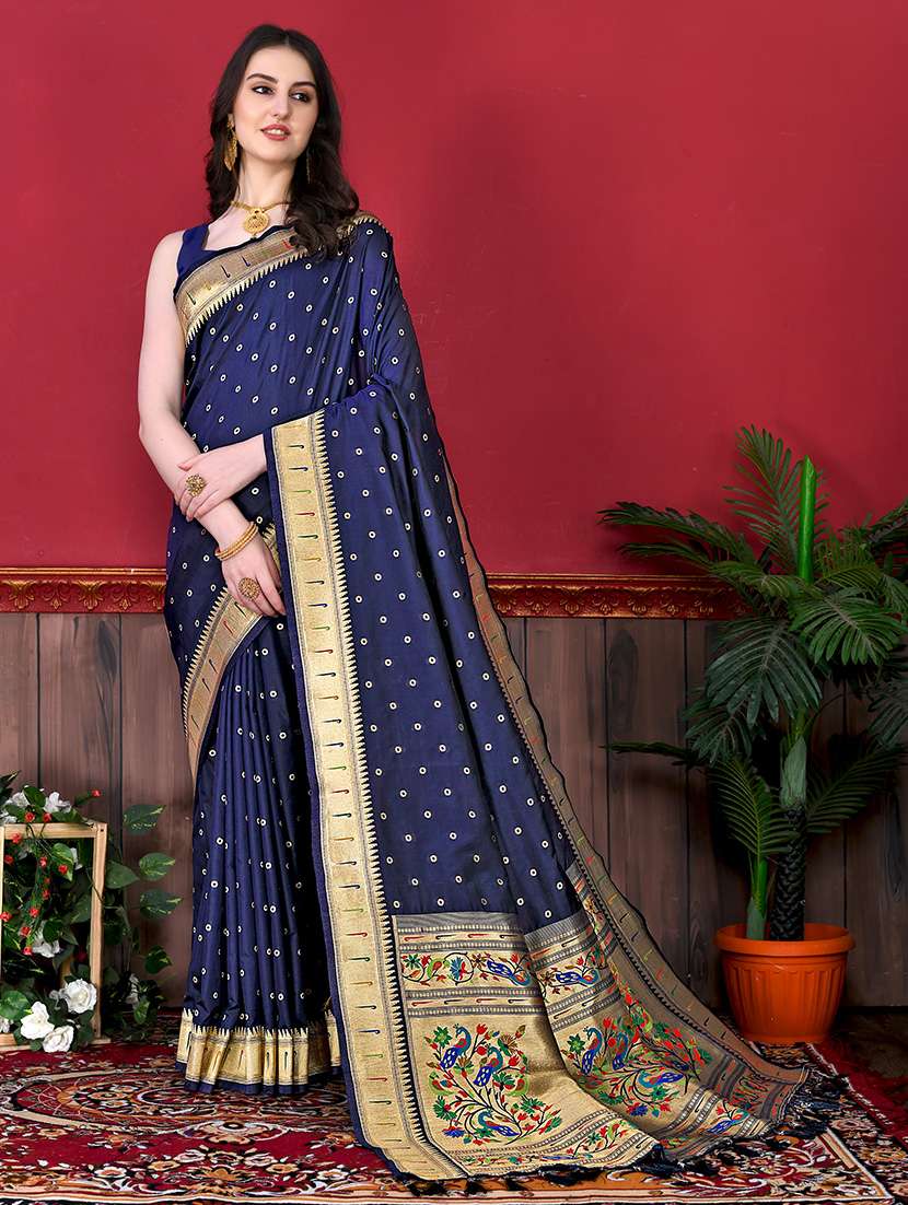 women zari work banarasi saree