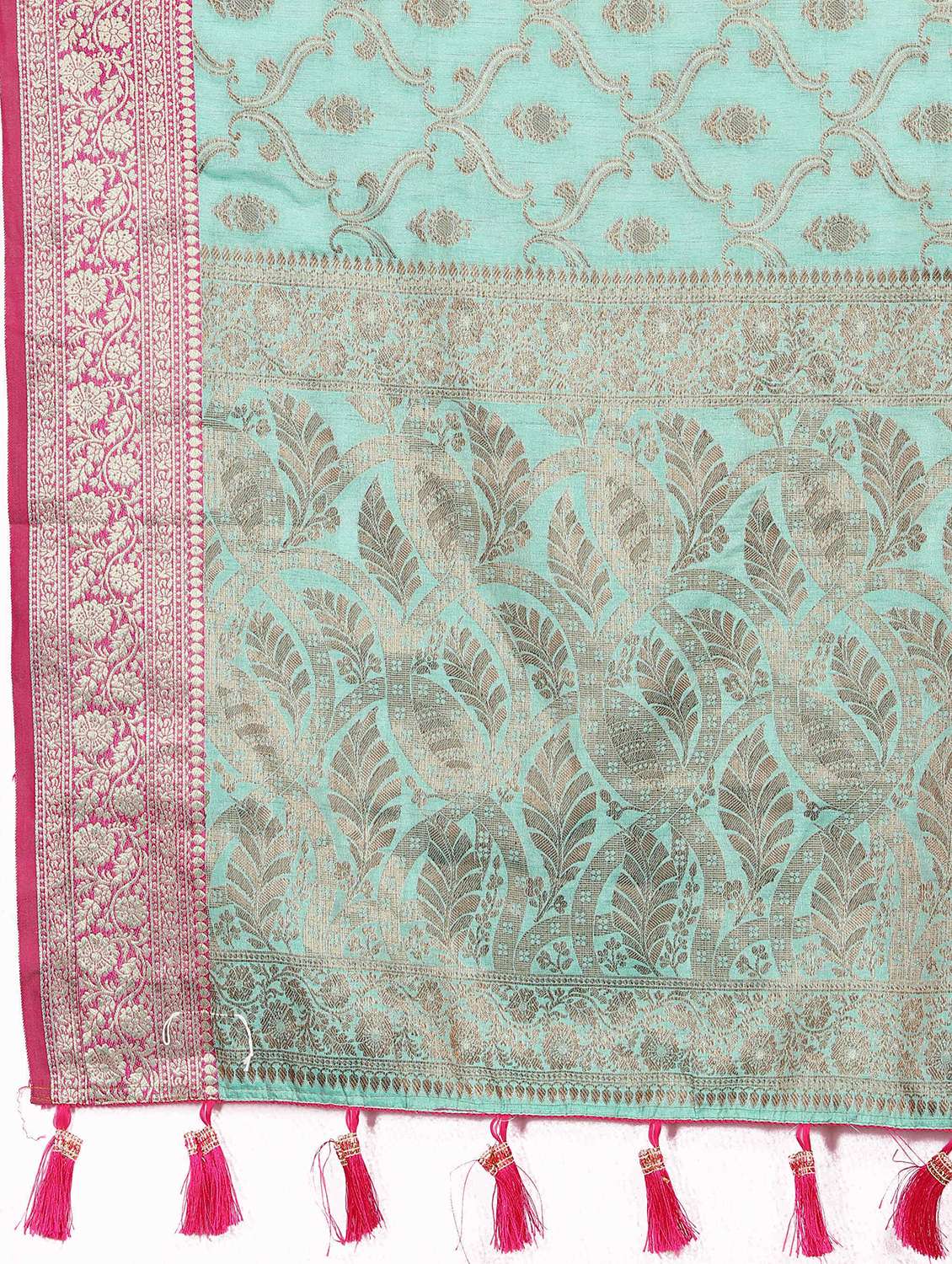 women self design bordered saree with blouse - 21286601 -  Standard Image - 3