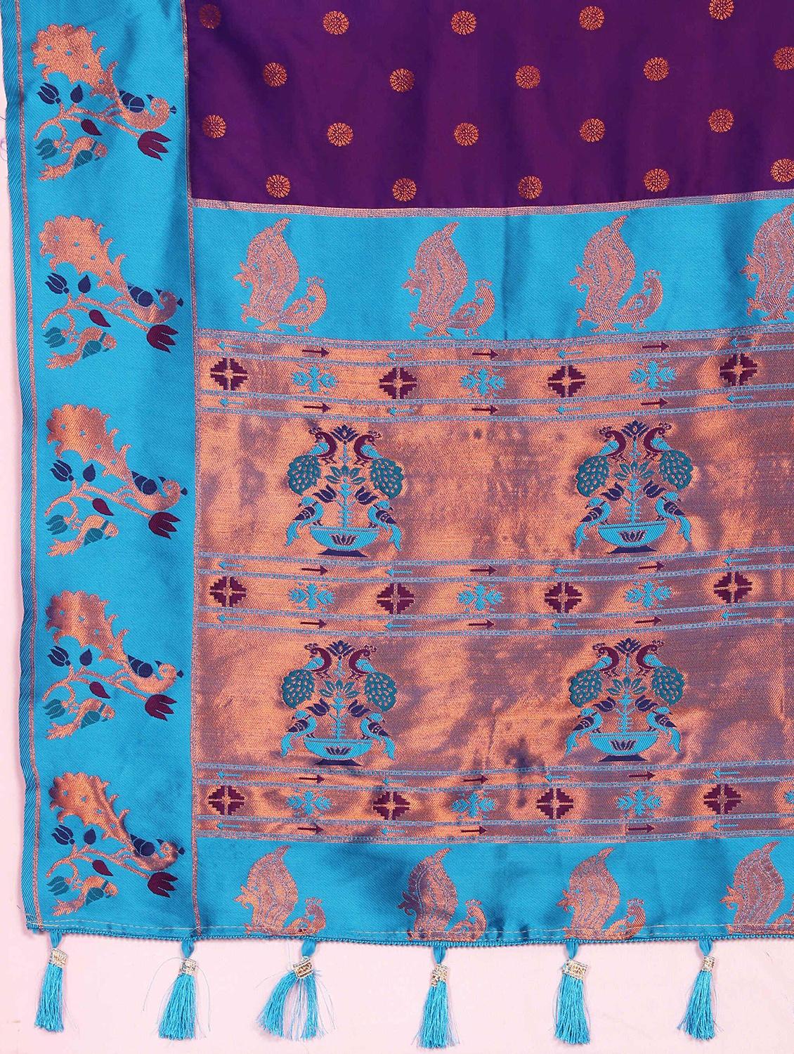 women self design banarasi saree with blouse - 21286630 - Standard Image - 3