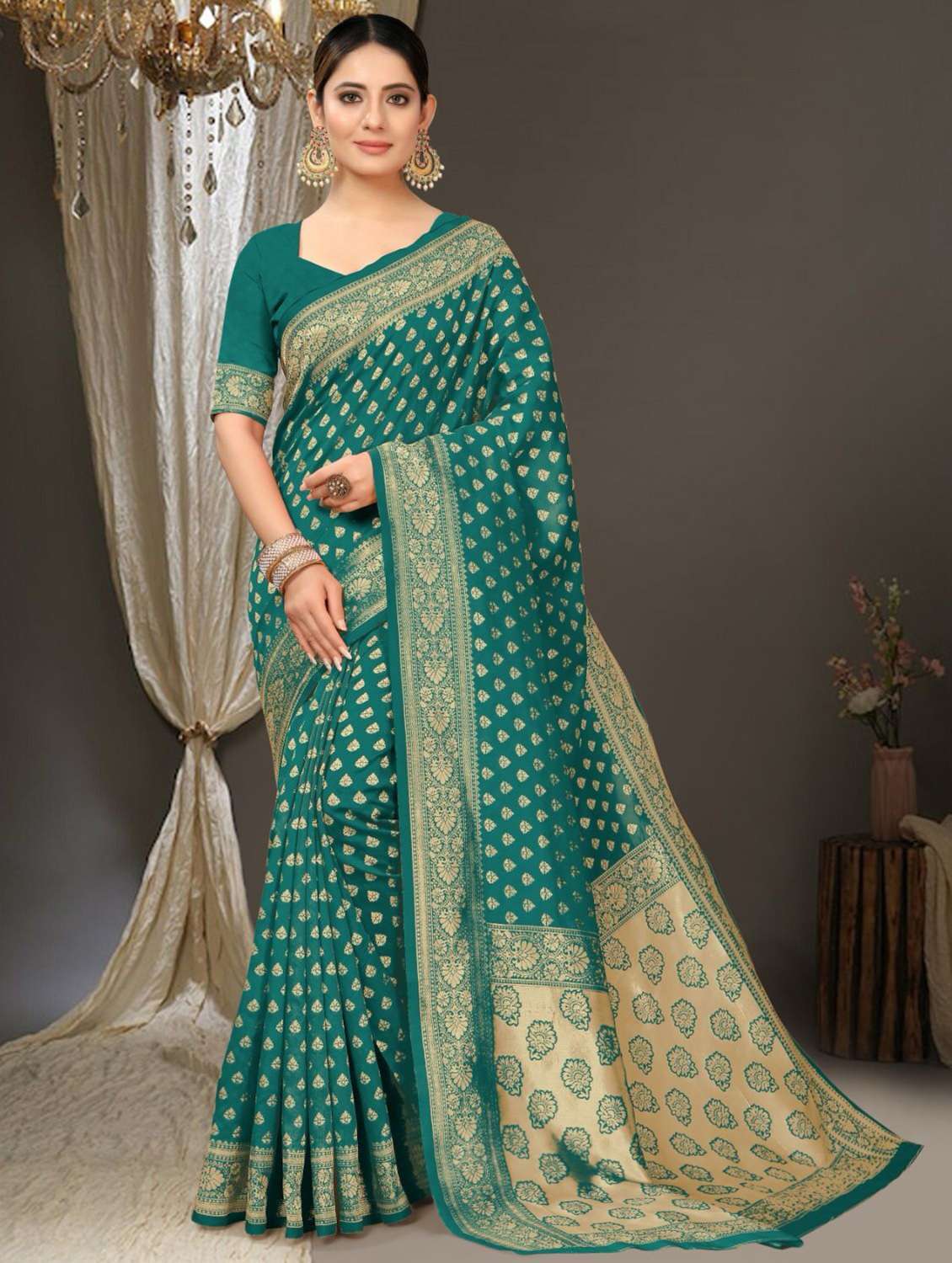 women self design banarasi saree - 21286668 -  Zoom Image - 0
