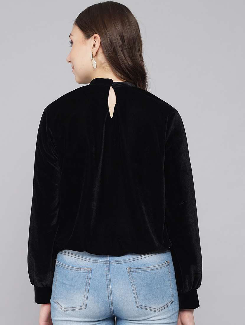 black velvet regular top - 21286764 -  Standard Image - 3