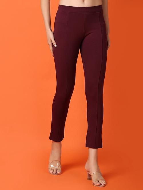 women solid mid rise cotton jegging - 21287054 - Standard Image - 0