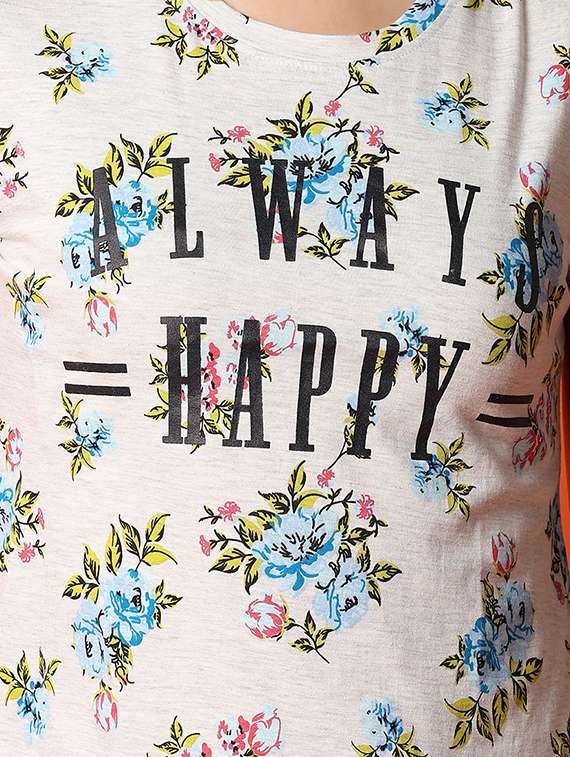 women round neck printed regular t-shirt - 21287064 -  Standard Image - 5