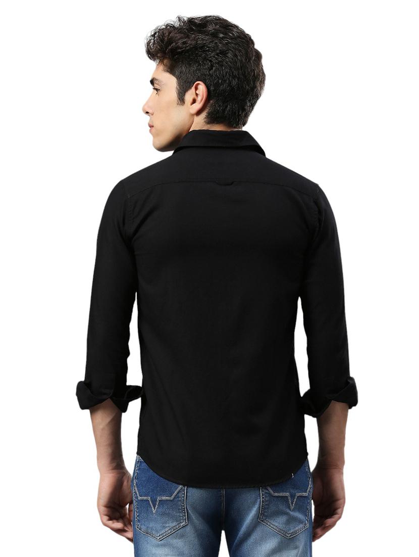 men collared neck long sleeves casual shirt - 21287356 - Standard Image - 3