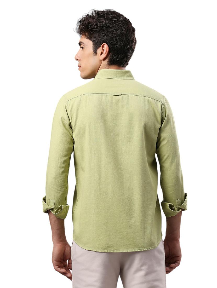 men collared neck long sleeves casual shirt - 21287357 - Standard Image - 3