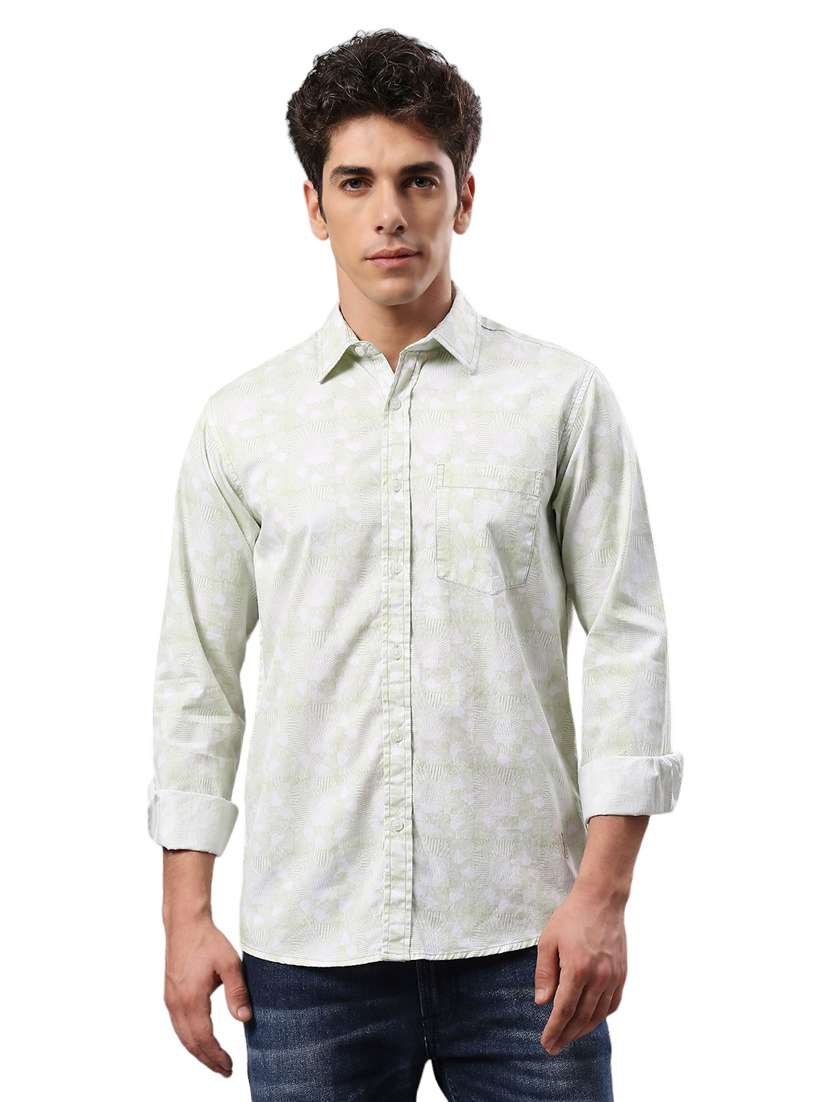 men collared neck long sleeves casual shirt - 21287379 - Zoom Image - 0
