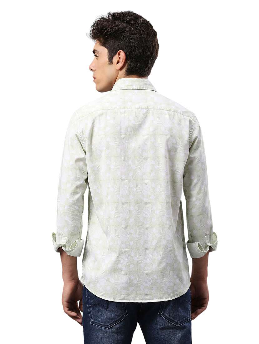men collared neck long sleeves casual shirt - 21287379 - Standard Image - 3