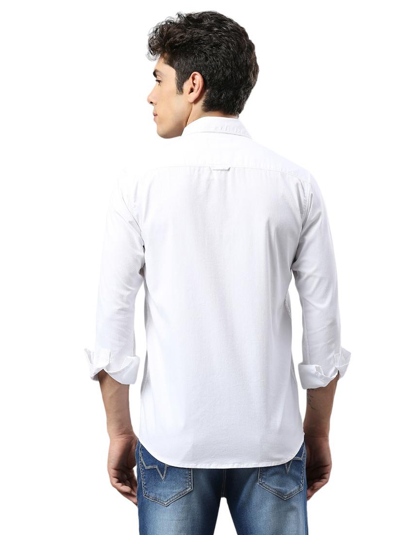 men collared neck long sleeves casual shirt - 21287389 - Standard Image - 3