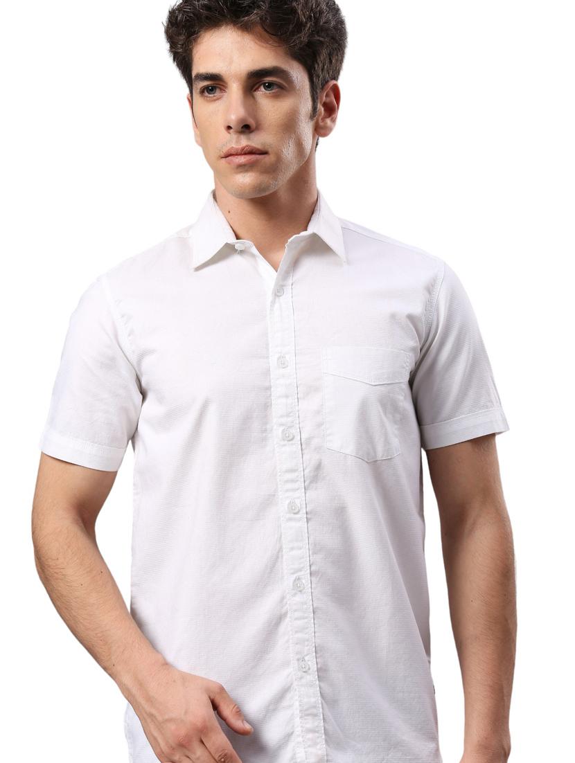 men collared neck short sleeves casual shirt - 21287396 - Standard Image - 5