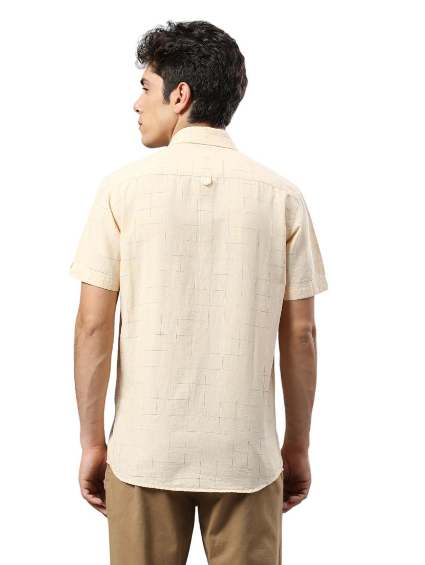 men collared neck short sleeves casual shirt - 21287399 - Standard Image - 3