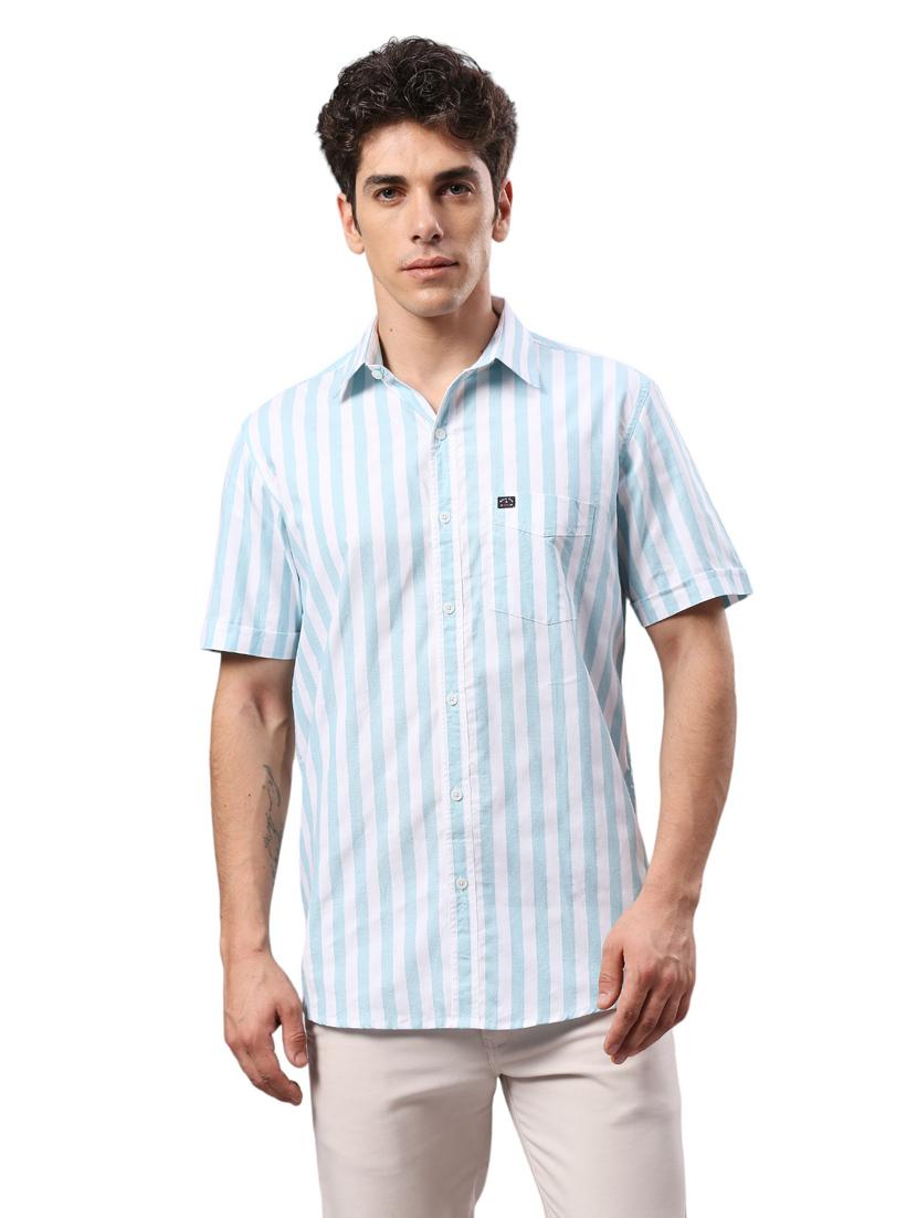 men collared neck short sleeves casual shirt - 21287402 - Zoom Image - 0