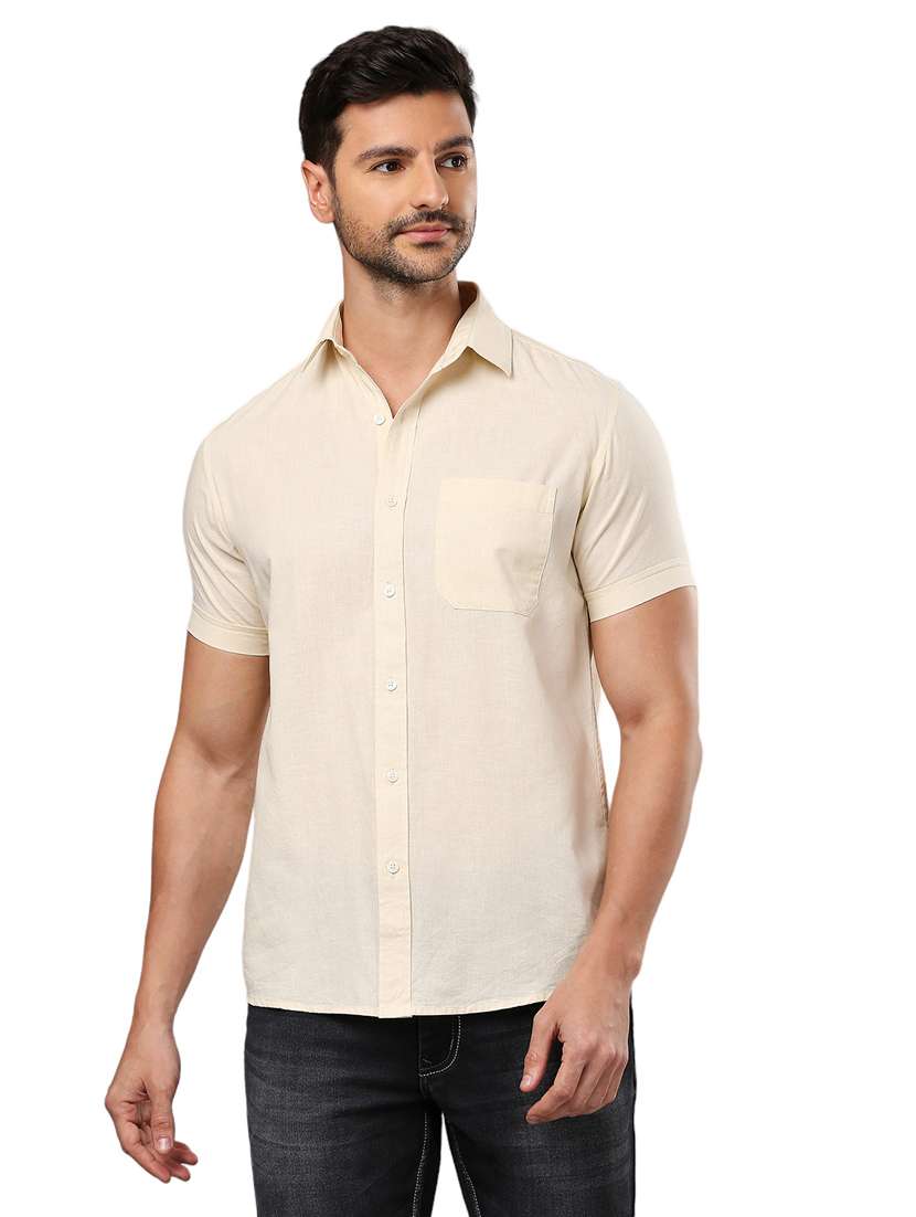 men collared neck short sleeves casual shirt - 21287406 - Zoom Image - 0
