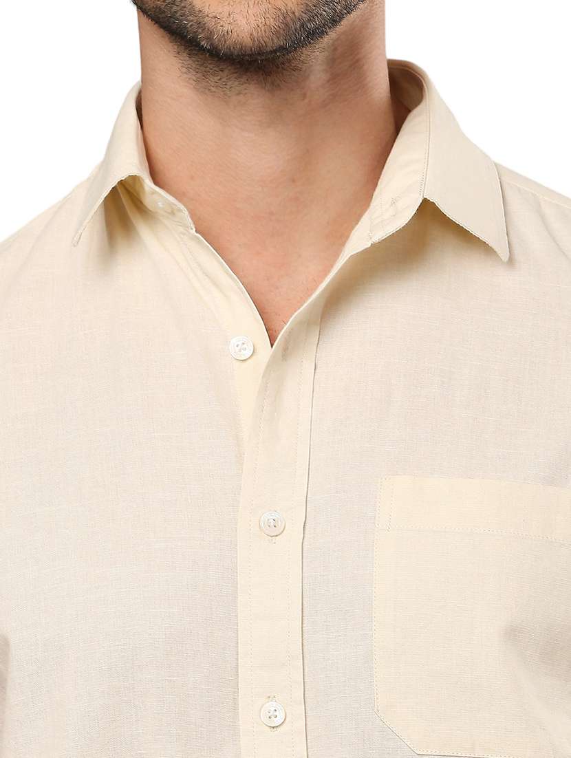 men collared neck short sleeves casual shirt - 21287406 - Standard Image - 5