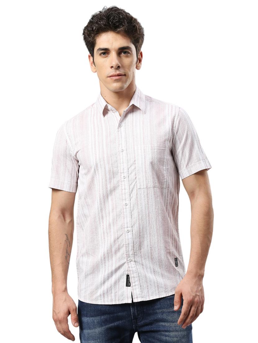 men collared neck short sleeves casual shirt - 21287415 - Zoom Image - 0