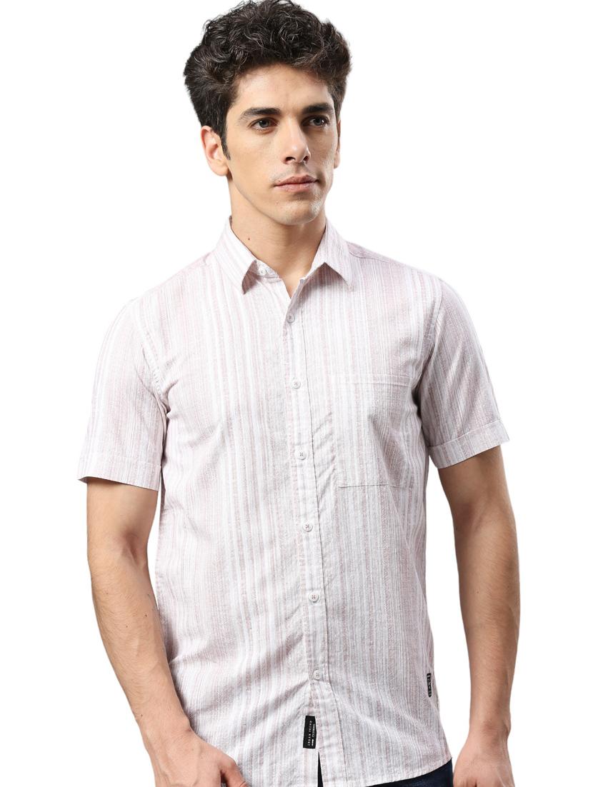 men collared neck short sleeves casual shirt - 21287415 - Standard Image - 5