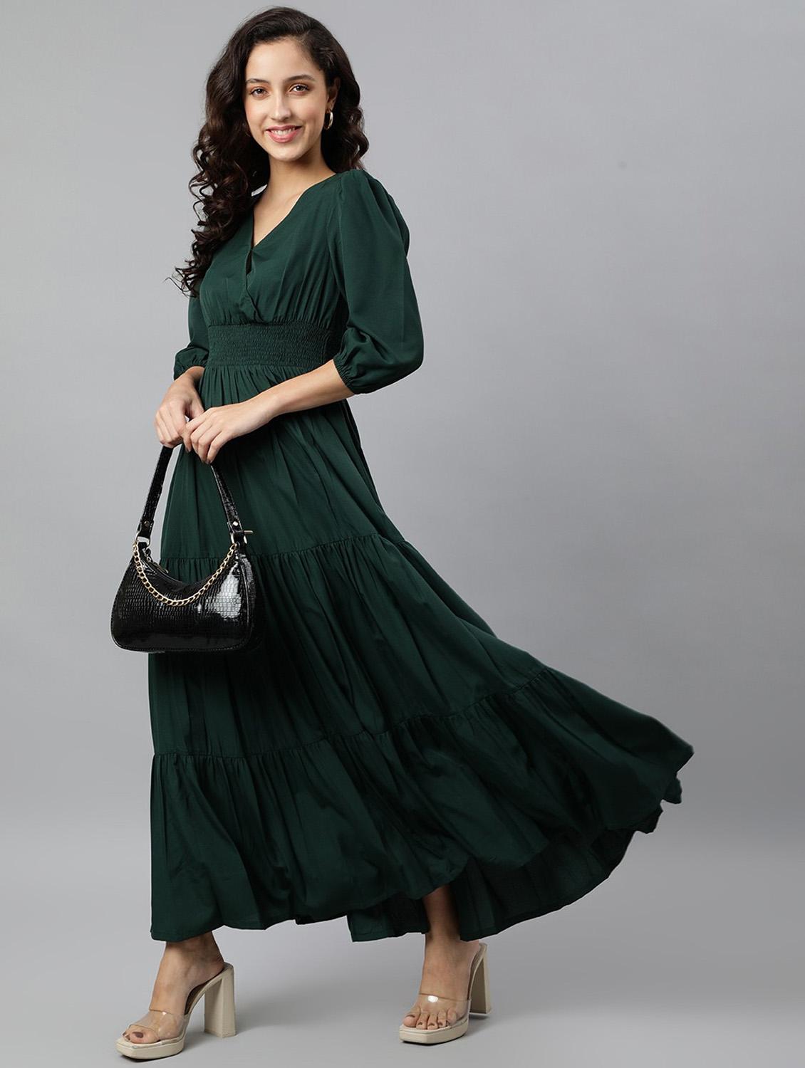 women solid tiered dress - 21287626 - Standard Image - 3